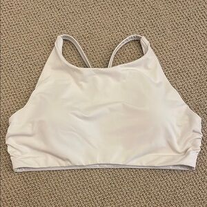 Athleta Ivory High-Neck Bikini Top